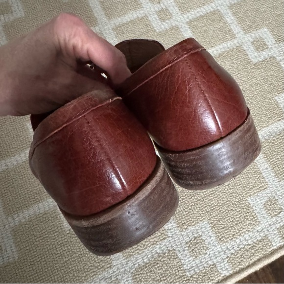 Madewell The Frances Loafer Burnished Mahogany Leather Slip On Flats Size 8 - Picture 6 of 10